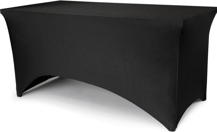 vidaXL Banketttischhusse 183x76x74cm schwarz (183 x 183 x 76 cm)