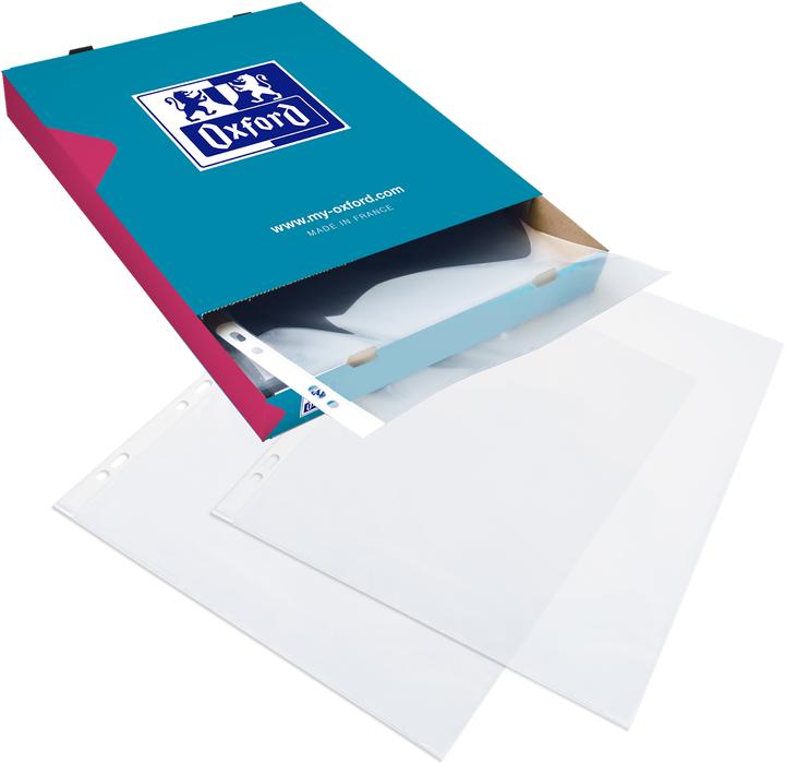 Actual product image Elba Standard brochure sleeve, DIN A4, PP, 0.09 mm, crystal clear, open top, Euro-perforation (A4, 100x)