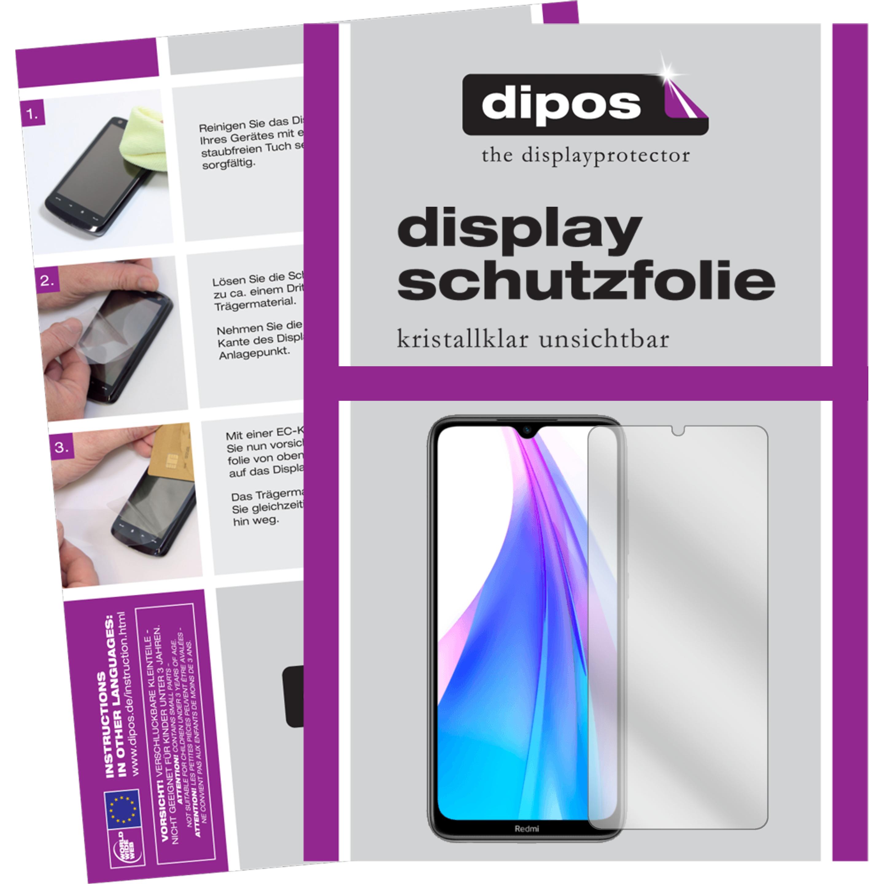 Thumbnail - Dipos Displayschutzfolie Crystalclear (1 Stück, Xiaomi Redmi Note 8T), Smartphone Schutzfolie, Transparent