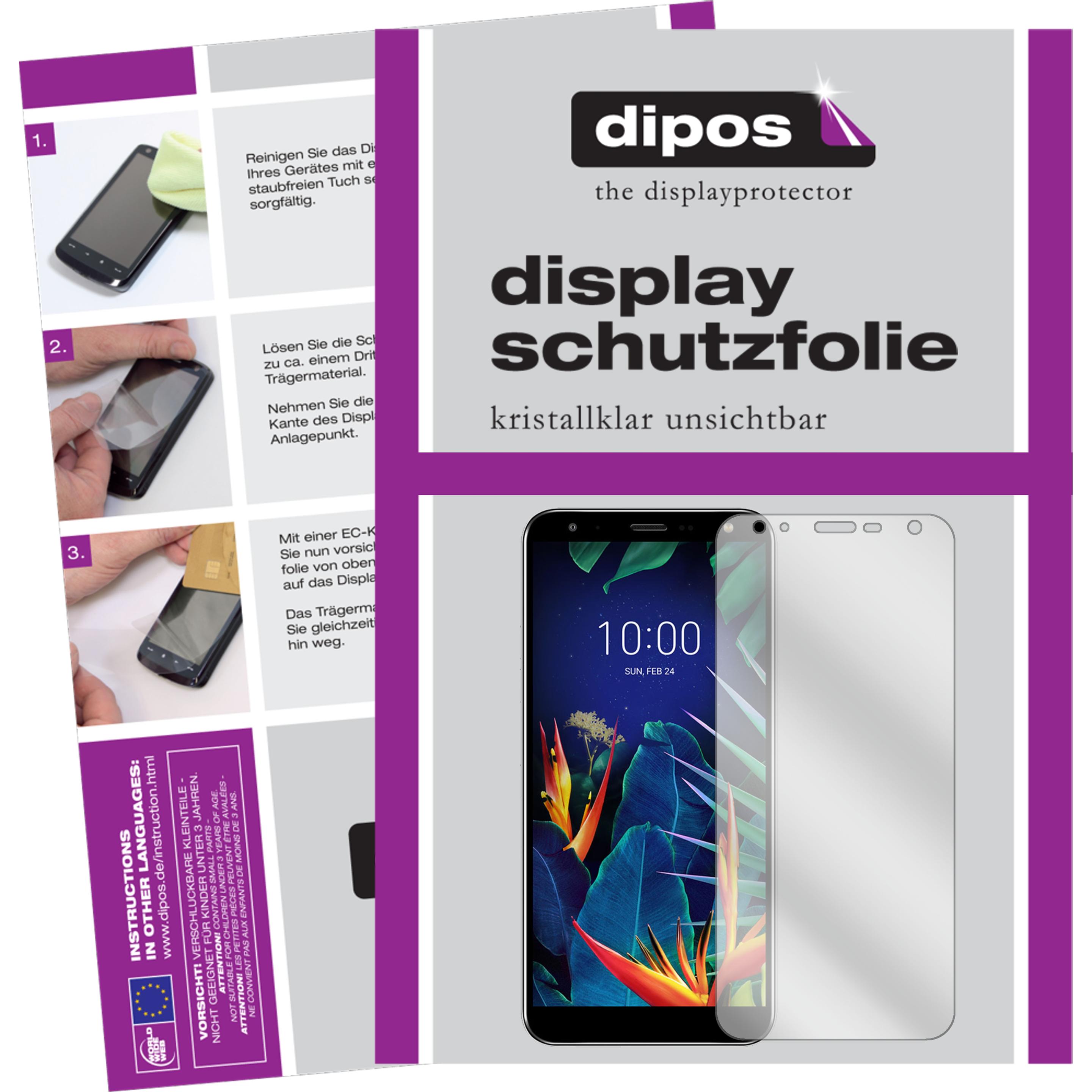 Dipos Displayschutzfolie Crystalclear (1 Stück, LG K40s), Smartphone Schutzfolie, Transparent