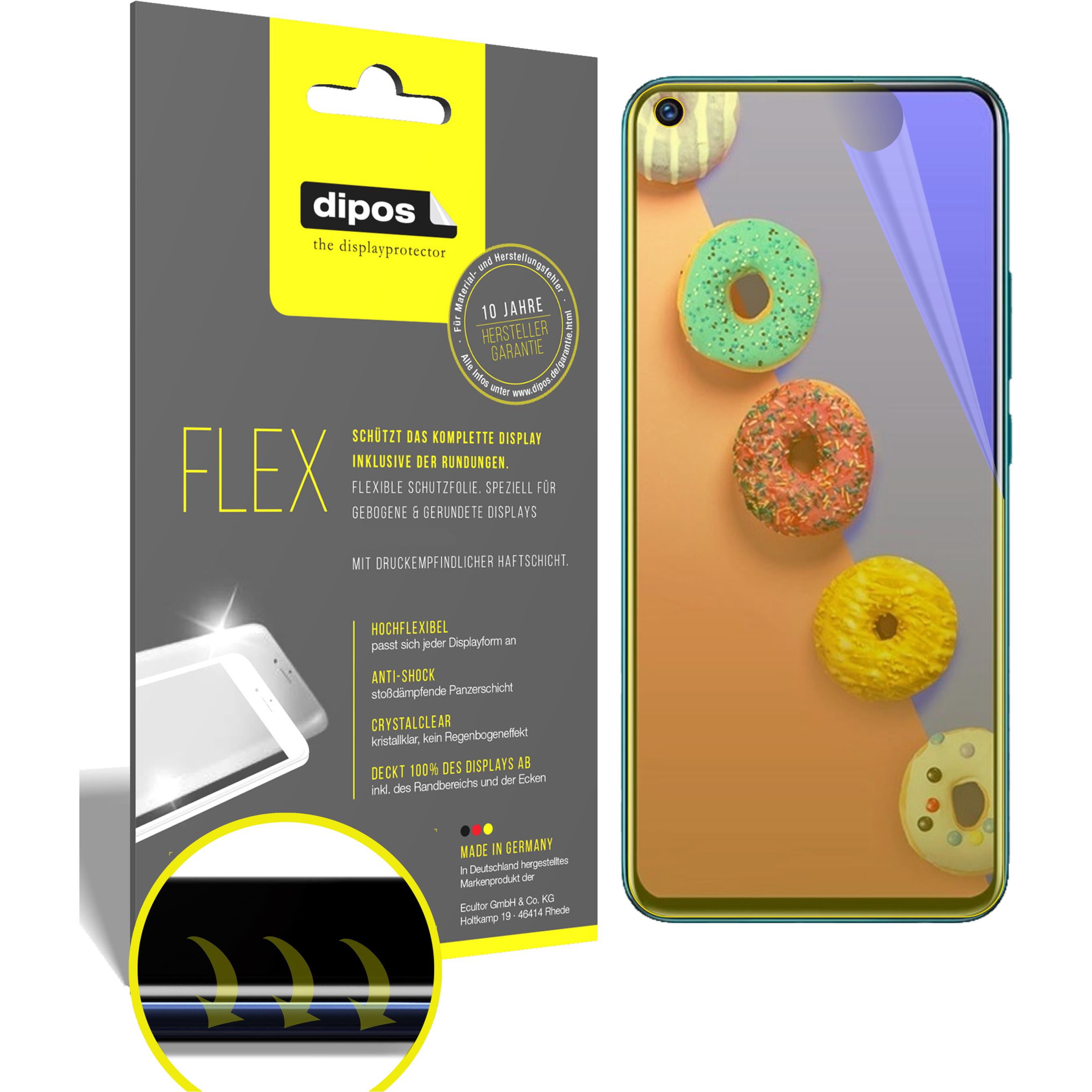 Dipos Displayschutzfolie Full-Cover 3D (3 Stück, Infinix S5), Smartphone Schutzfolie, Transparent