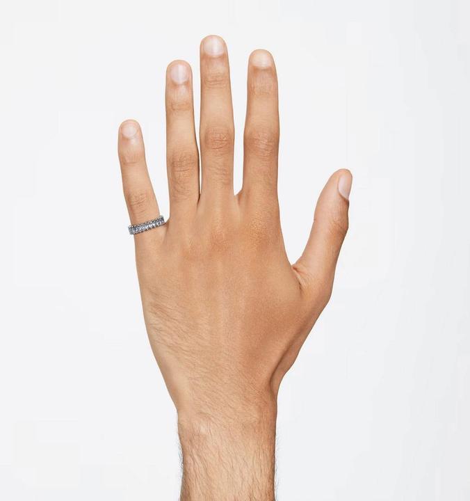 Produktbild Swarovski Matrix Ring Baguette Schliff Grau (55)