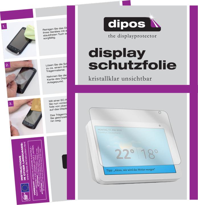 Produktbild Dipos Displayschutzfolie Crystalclear (2 Stück, Echo Show 8)