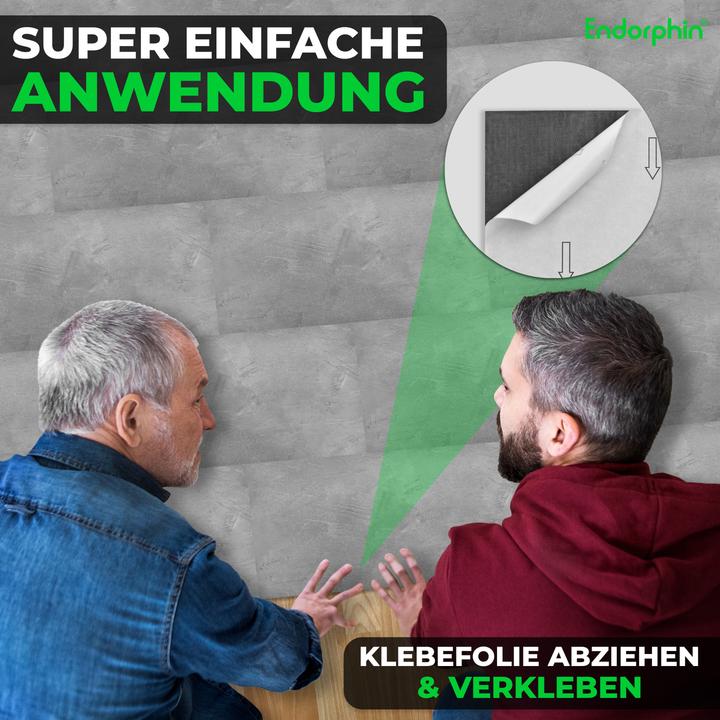 Produktbild Endorphin Vinylboden selbstklebend in Betonoptik Hellgrau 2,97qm (Vinylboden, 2.97 m²)