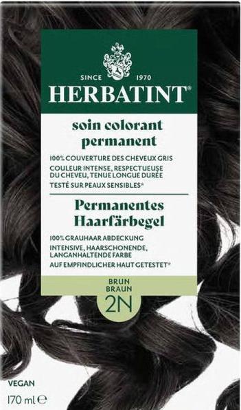 Produktbild Herbatint Permanent Gel (2N Braun)