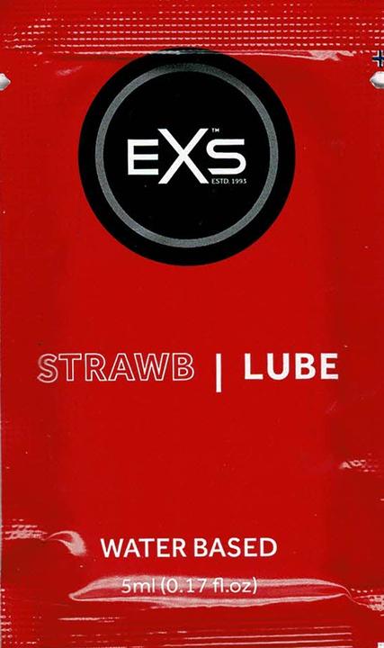 Produktbild EXS Flavoured «Strawb Lube» 5 ml, wasserbasiertes Gleitgel mit natürlichem Erdbeeraroma