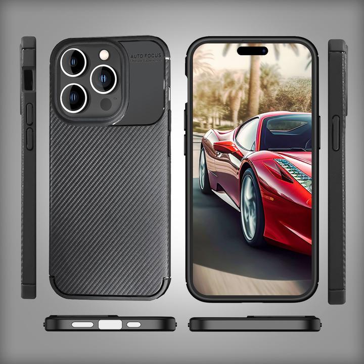 Image du produit Nalia Carbon Look Silicone Cover (Apple iPhone 15 Pro)