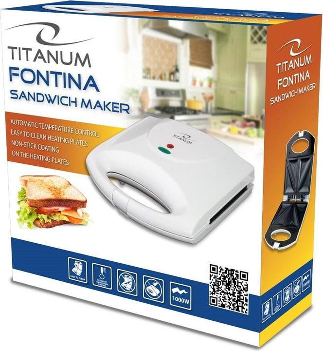 Produktbild Titanum TKT006W Sandwich-Toaster 1000 W Weiss