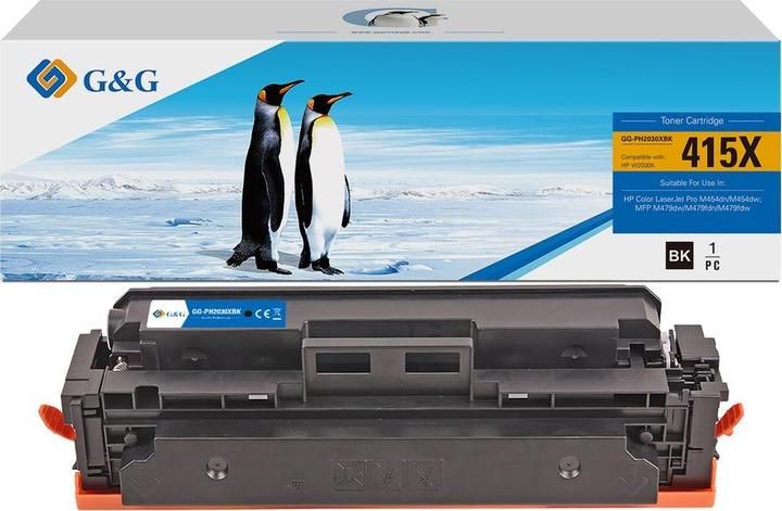 Produktbild G&G kompatibel Toner mit HP W2030X, NT-PH2030XBK, HP 415X, black, 7500S, high capacity (BK)