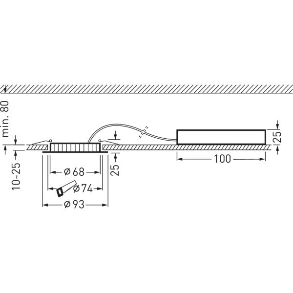 Thumbnail - Trilux, Wandleuchte + Deckenleuchte, LED-Einbaudownlight (450 lm)