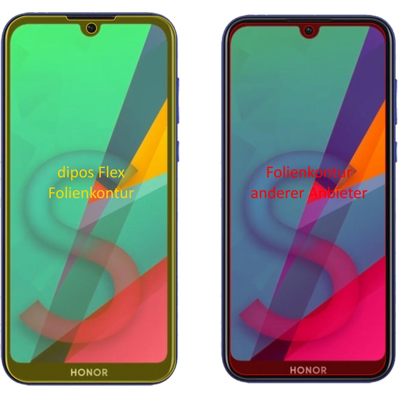 Thumbnail - Dipos Displayschutzfolie Full-Cover 3D (3 Stück, Honor Play 8), Smartphone Schutzfolie, Transparent