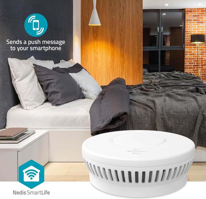 Image du produit Nedis SmartLife Smoke Detector | Wi-Fi | Battery Powered | Sensor life cycle: 10 year | EN 14604 | M