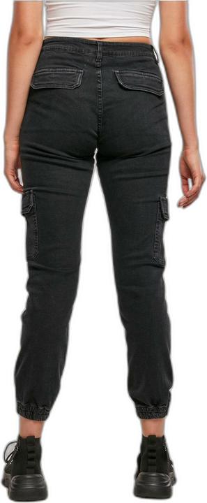 Actual product image Urban Classics Ladies Organic Stretch Denim Cargo Pants - 16966 (28)