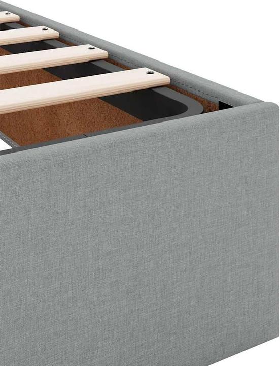 Image du produit VidaXL Lit Ottoman sans matelas Noir 100x200 cm Tissu (100 x 200 cm)