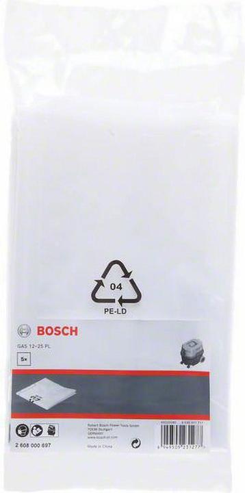 Produktbild Bosch Professional Zubehör Entsorgungssack, 20 l, Kunststoff (5 Stk.) für GAS 12-25 PL