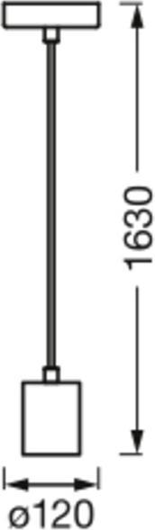 Actual product image Osram Vintage 1906 PenduLum Round Plaster White (E27)