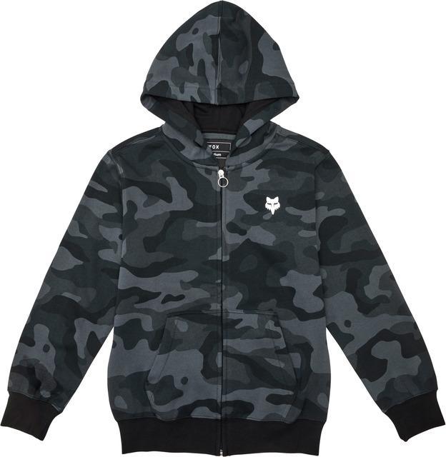 Actual product image Fox Hoody 23 Yth Pack E Zip Blk Cam Yl (L)