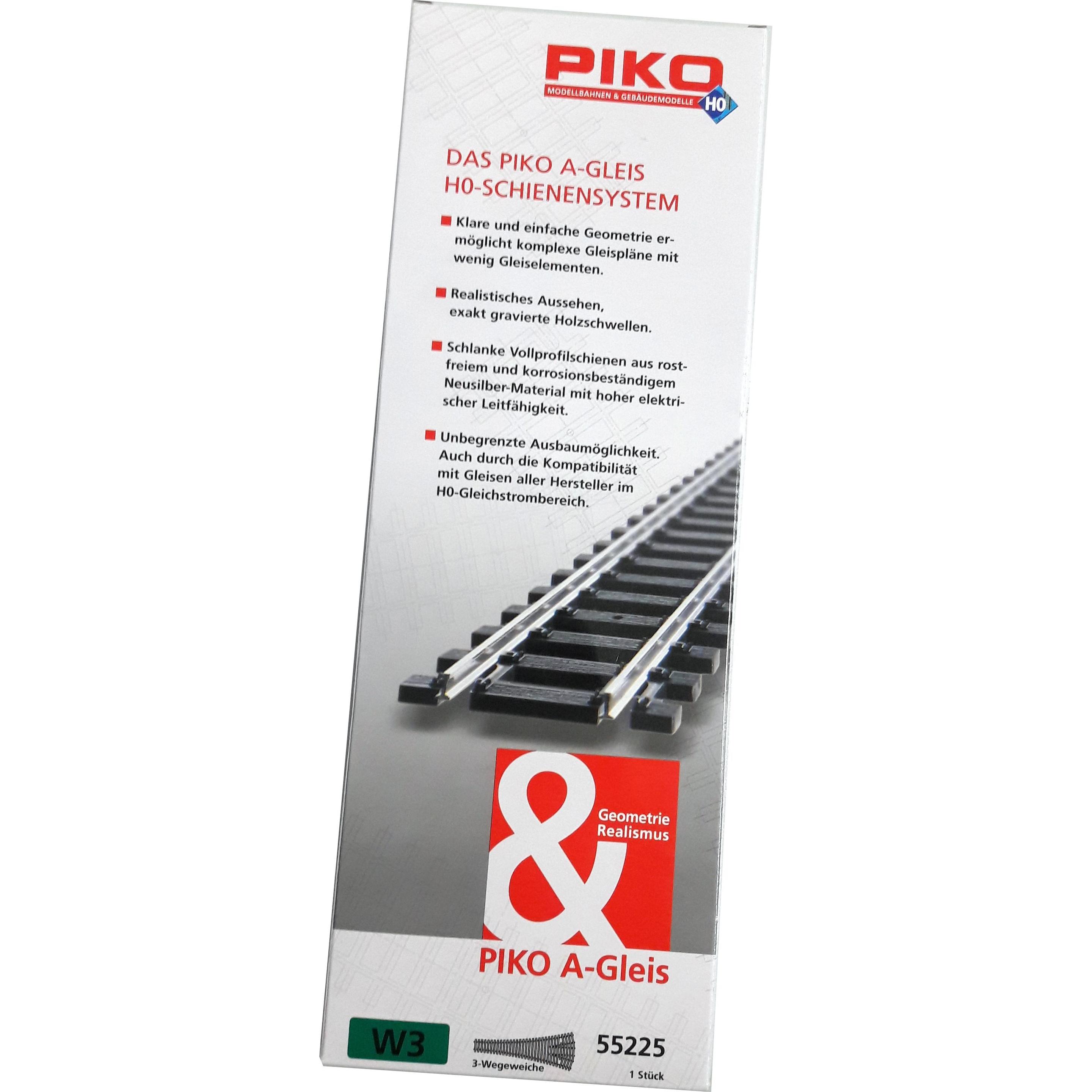 Thumbnail - Piko H0 A-Gleis 55225 Dreiwegweiche (Spur H0)