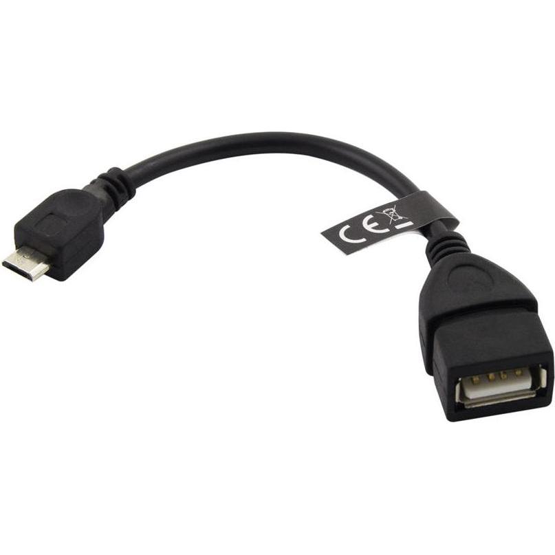 Esperanza EB180 cable MICRO USB 2.0 A-B M/F OTG - 10cm (0.10 m), Cavo USB