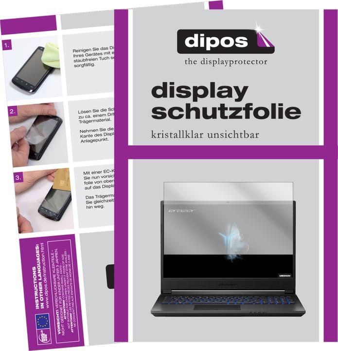 Produktbild Dipos Displayschutzfolie Crystalclear (2 Stück, Erazer P15805)