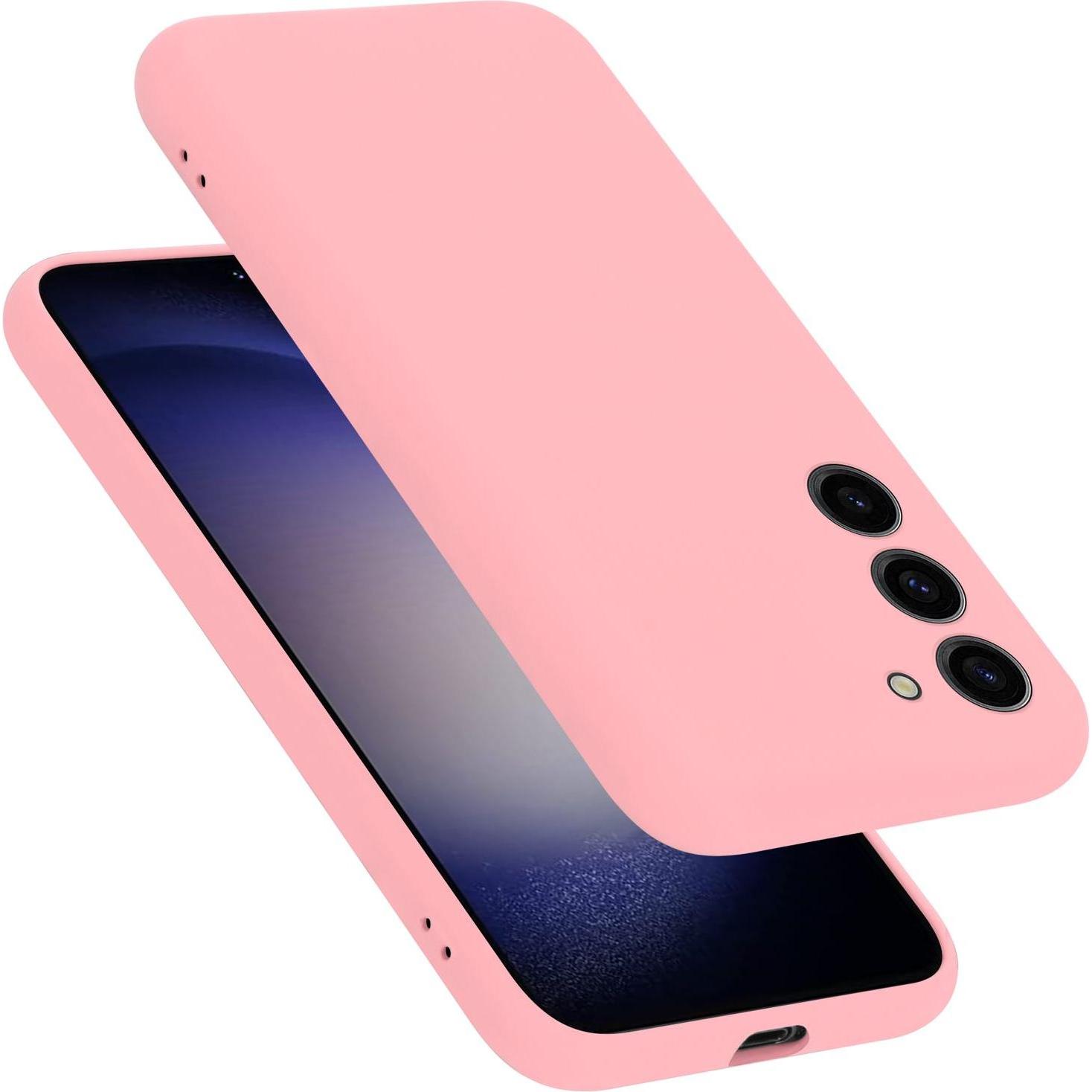 Cadorabo TPU Hülle für Samsung Galaxy S23 Liquid (Samsung Galaxy S23+), Smartphone Hülle, Rosa
