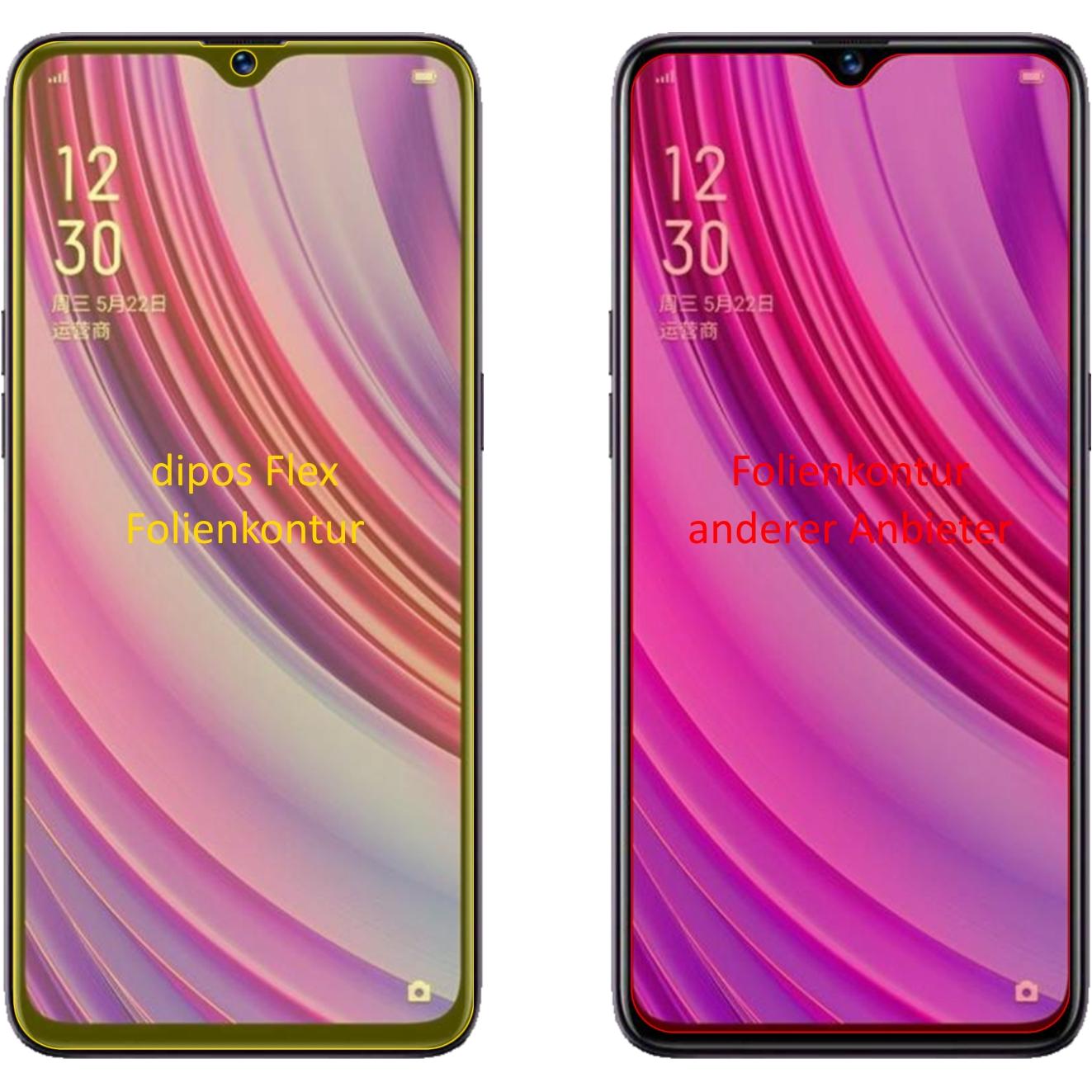 Thumbnail - Dipos Displayschutzfolie Full-Cover 3D (3 Stück, Realme X Lite), Smartphone Schutzfolie, Transparent