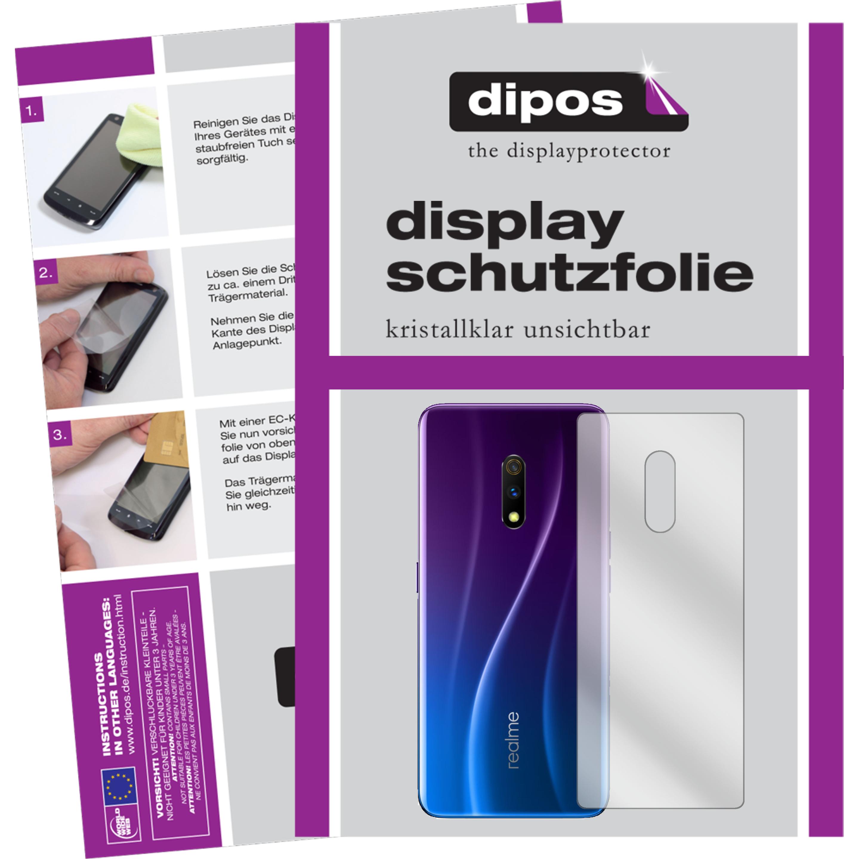 Dipos Displayschutzfolie Crystalclear (6 Stück, Realme X), Smartphone Schutzfolie, Transparent