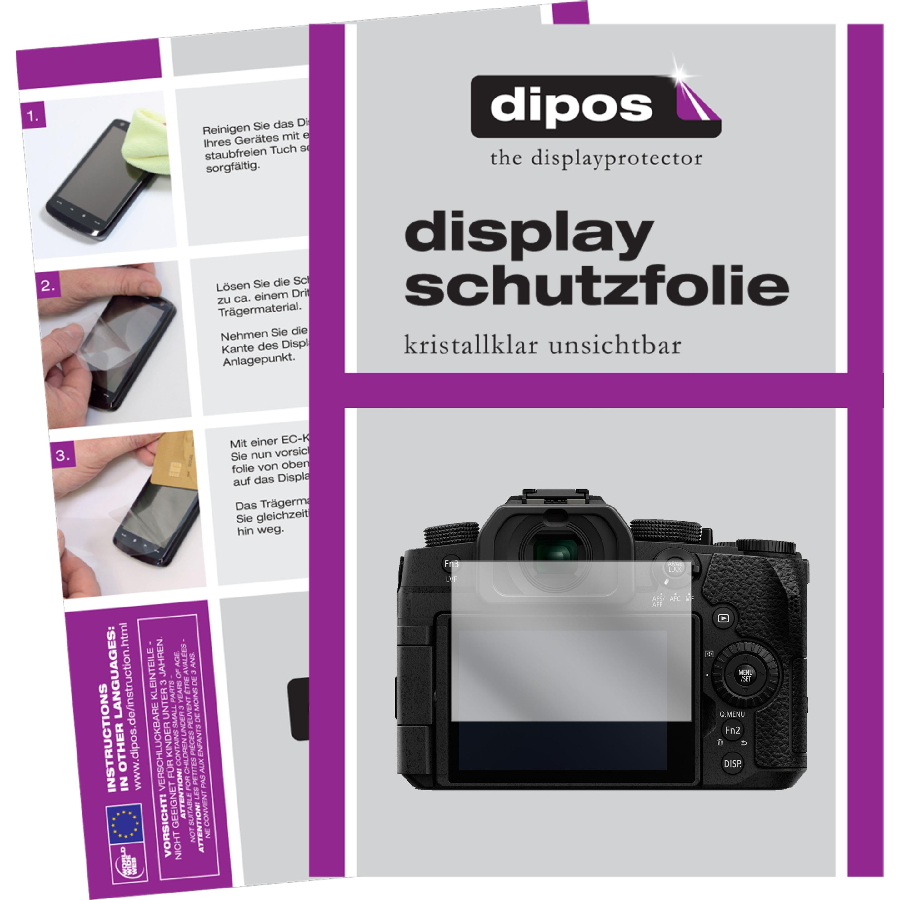 Dipos Displayschutzfolie Crystalclear (Displayschutz, Panasonic Lumix DC-G91), Kameraschutz, Transparent