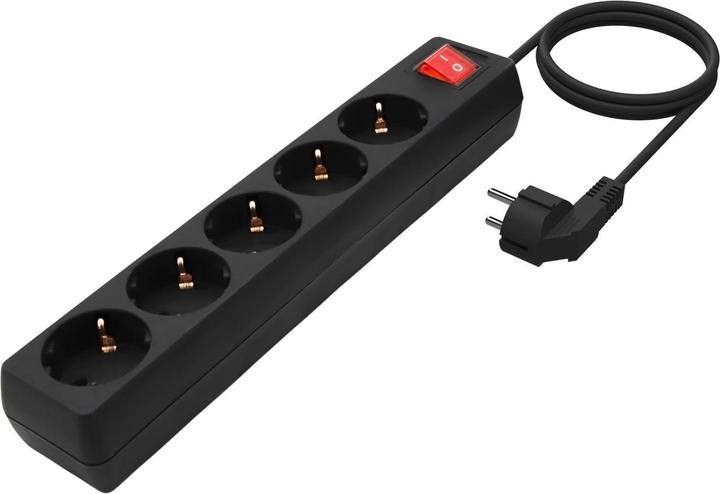 Image du produit Aisens BASE MULTIPLE 5 TOMAS INTERRUPTOR CABLE 3x1.5MM2 1.4M (5x, 1.40 m)