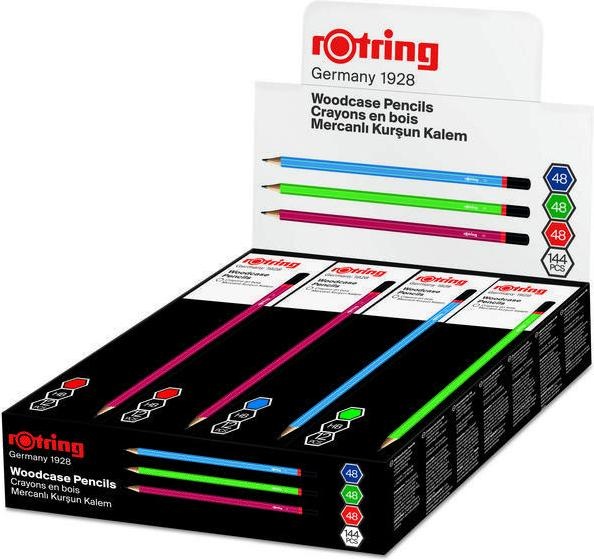 Produktbild Rotring Bleistift CORE HB Box mit 144 Stiften (HB, 3 x)