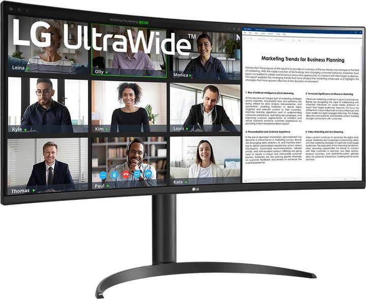 Actual product image LG Curved Monitor 34BR55QC 34" led va (3440 x 1440 pixels, 34")
