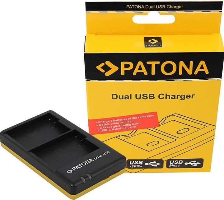 Actual product image Patona EN-EL15C Set Ladegerät + 2 Akkus (Camera battery charger)