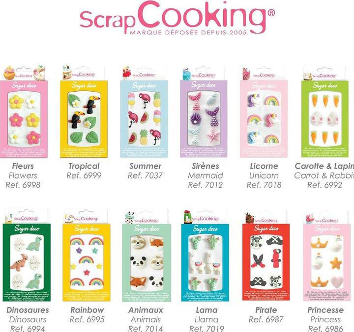 Actual product image ScrapCooking Sugar decorations - Rainbow (10 pcs) (10 pcs.)
