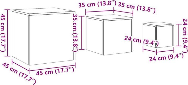 Immagine prodotto vidaXL Aleah (45 x 45 x 45 cm)