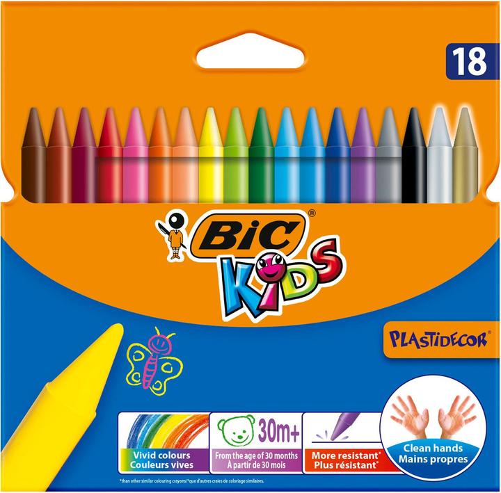 Immagine prodotto Bic Gesso per bambini Plastidecor, 18 pezzi. (18x)
