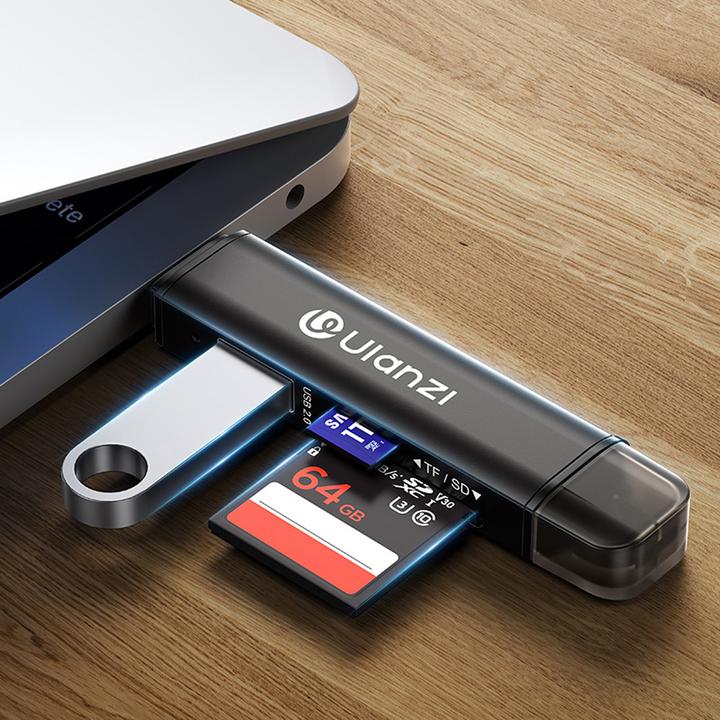 Actual product image Ulanzi CR1 3 in 1 Card Reader (USB 3.0, USB-C)