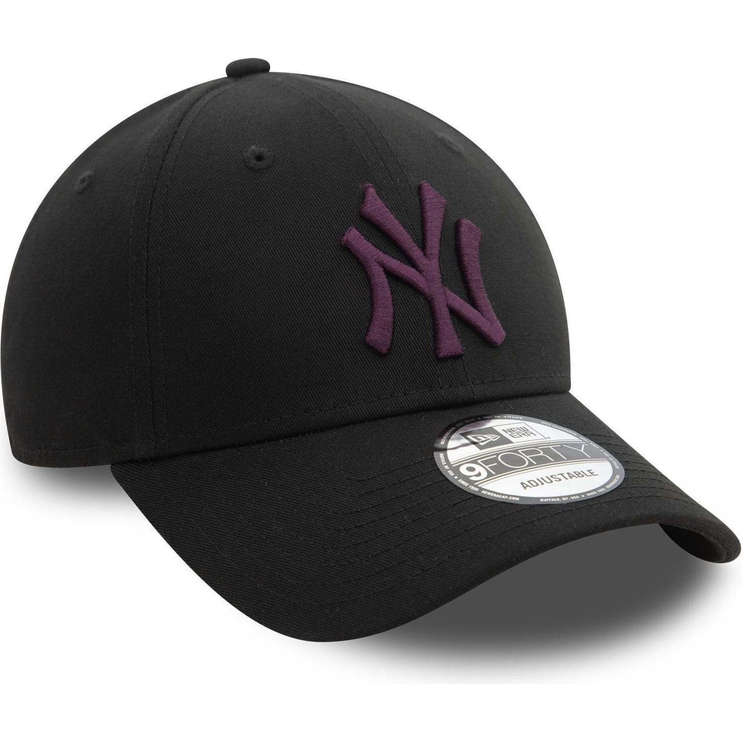 New Era, Herren, Cap, 9Forty Strapback Cap - New York Yankees schwarz, Schwarz