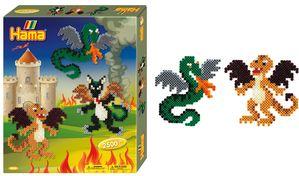 Actual product image Hama Perlen Ironing beads set Midi G1013245-0 Dragon
