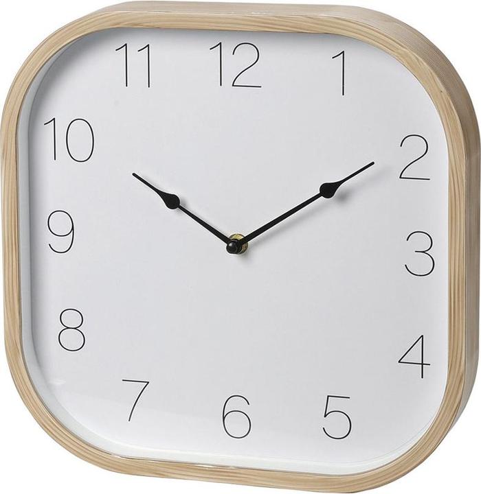 Actual product image Koopman Clock wood look 30 X 30 Ccm