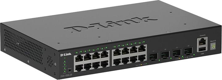 Produktbild D-Link 16 Ports GE + 4 Ports 10G SFP+ Smart Managed Switch (20 Ports)