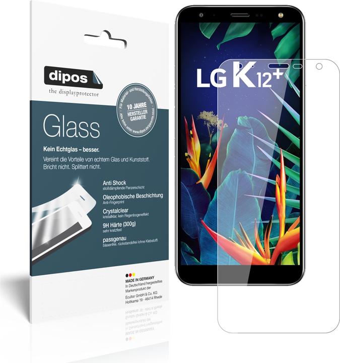 Dipos Pellicola Protettiva Antiriflesso Per LG K12 Plus – 2 Pezzi, Opaca, Anti-impronta E Made In Germany