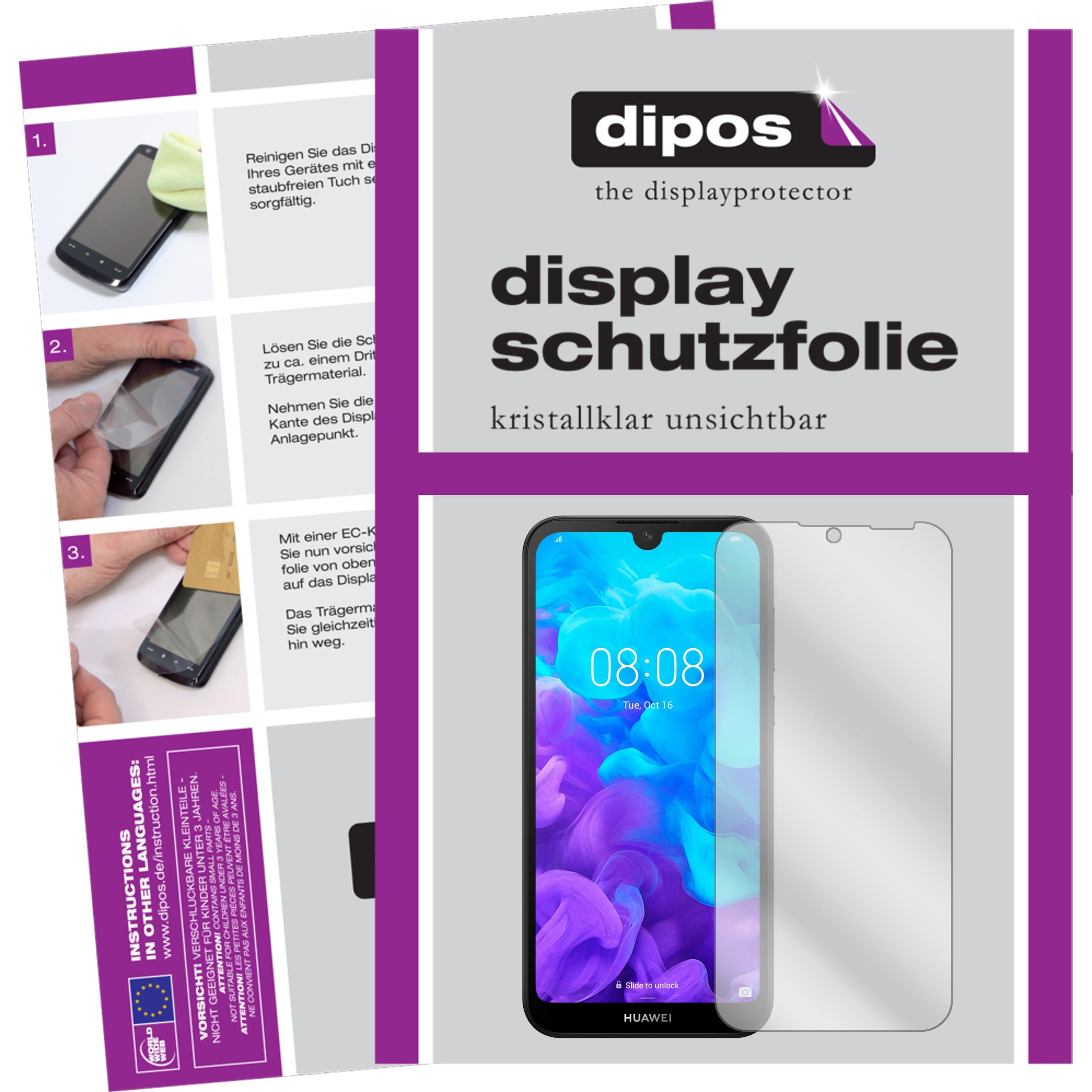 Dipos Displayschutzfolie Crystalclear (5 Stück, Huawei Y5 (2019)), Smartphone Schutzfolie, Transparent