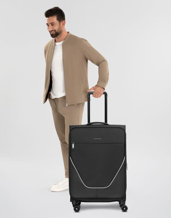 Produktbild Stratic taska 4-Rollen Trolley M 65 cm mit Dehnfalte (74 l, L (90 - 115l))