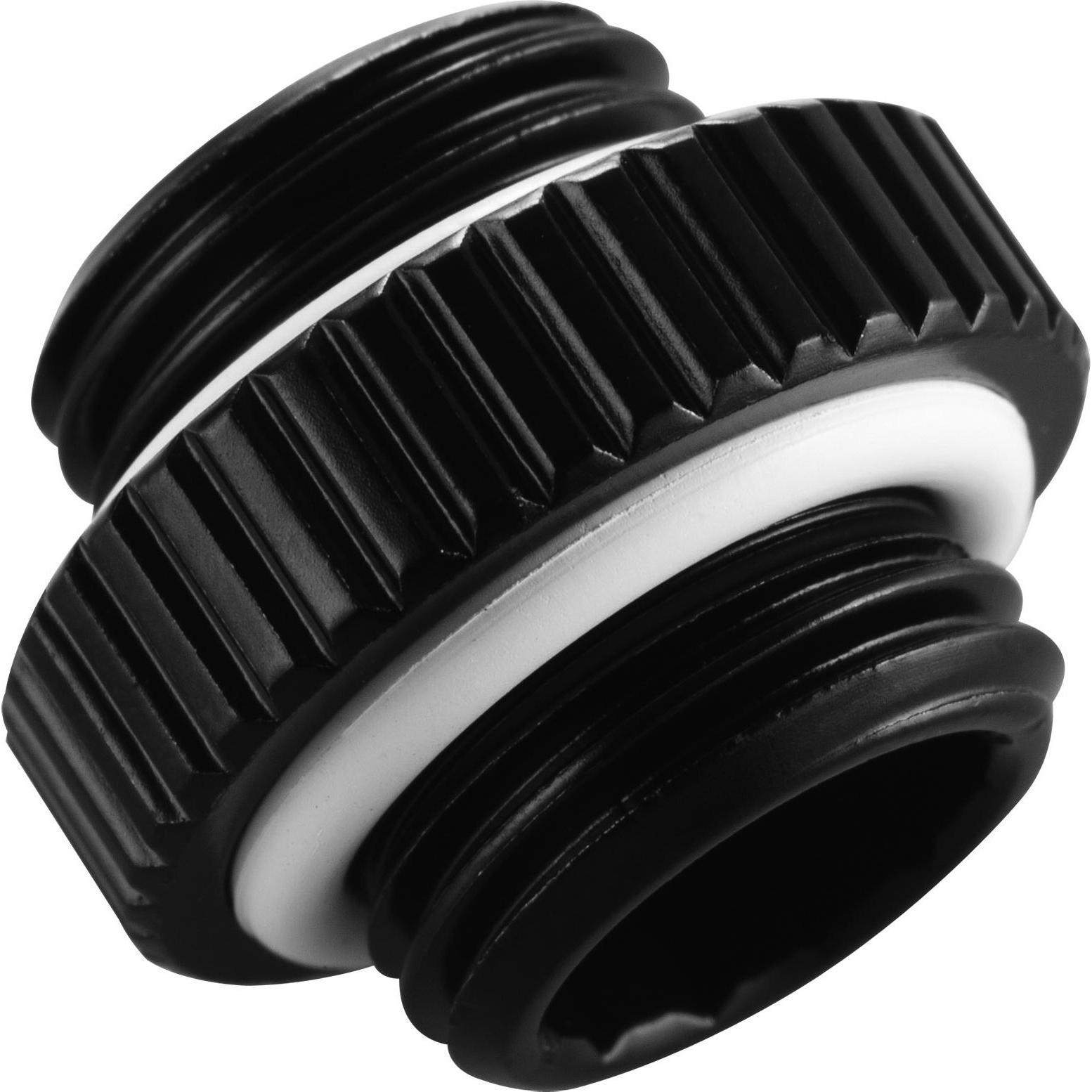 Phanteks Glacier M-M Adapter gerade G1/4 Zoll AG auf G1/4 Zoll AG, Wasserkühlung Anschluss, Schwarz