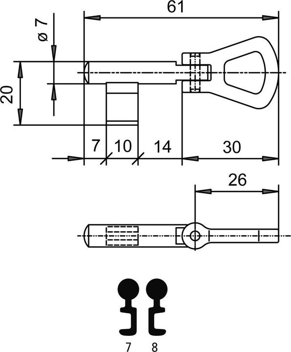 Image du produit MSL Clé à molette SCHÄNIS 7351 (Cylindre de fermeture)