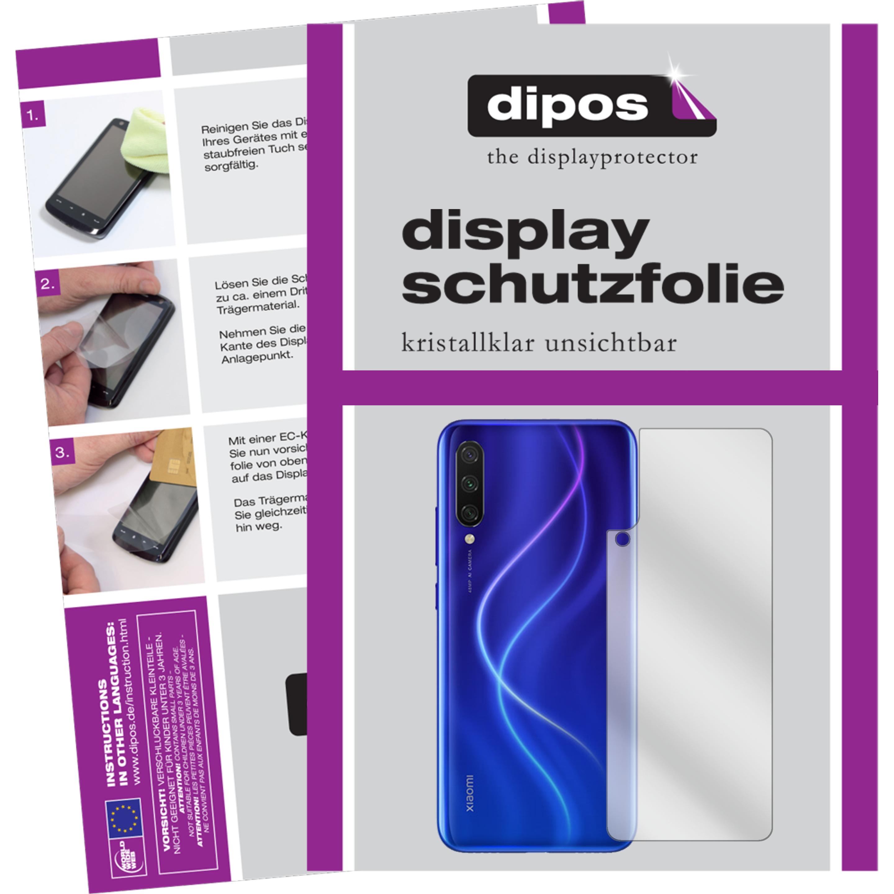 Dipos Displayschutzfolie Crystalclear (2 Stück, Xiaomi Mi A3), Smartphone Schutzfolie, Transparent