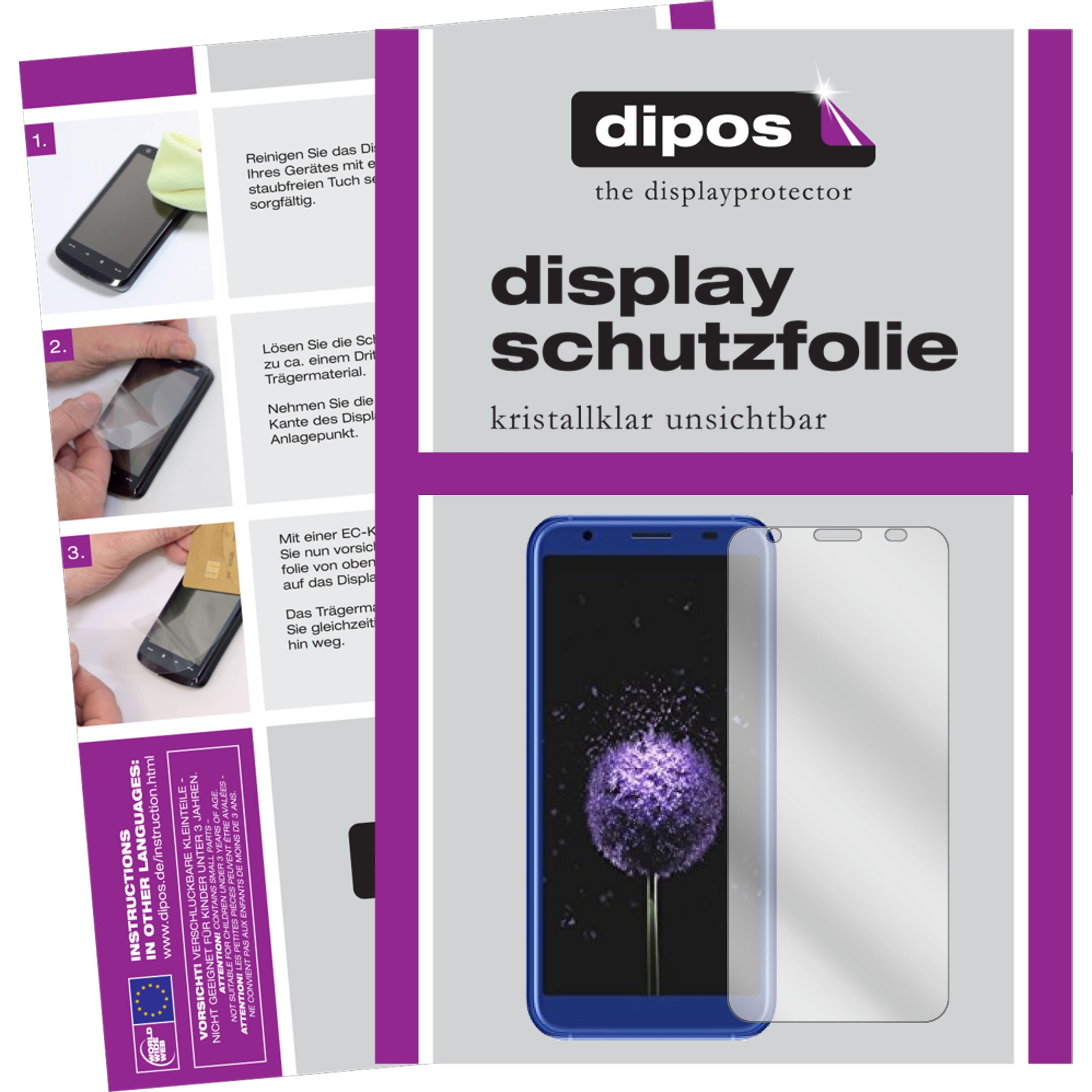 Dipos Displayschutzfolie Crystalclear (6 Stück, Doogee X50L), Smartphone Schutzfolie, Transparent