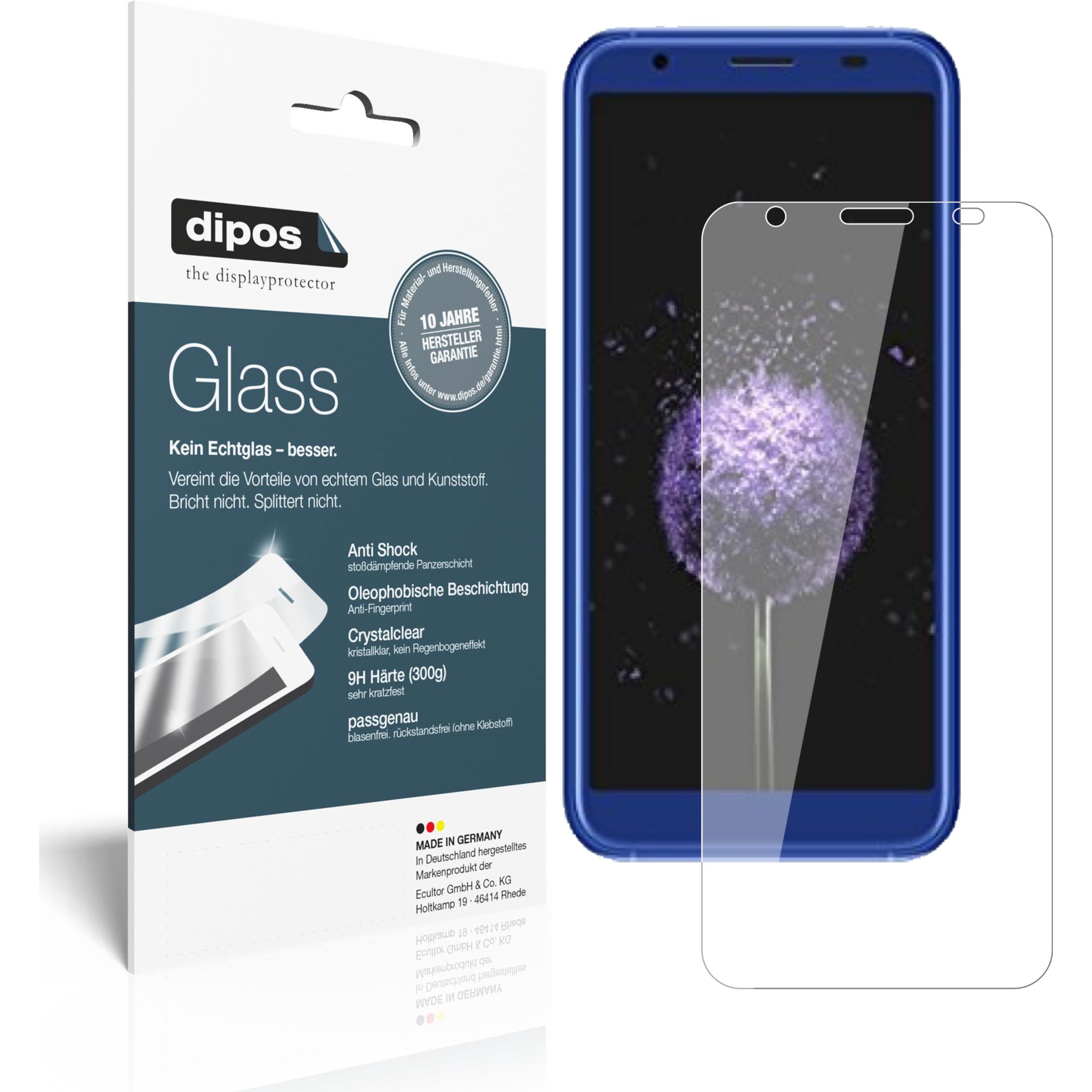 Dipos Displayschutz Anti-Shock (2 Stück, Doogee X50L), Smartphone Schutzfolie, Transparent