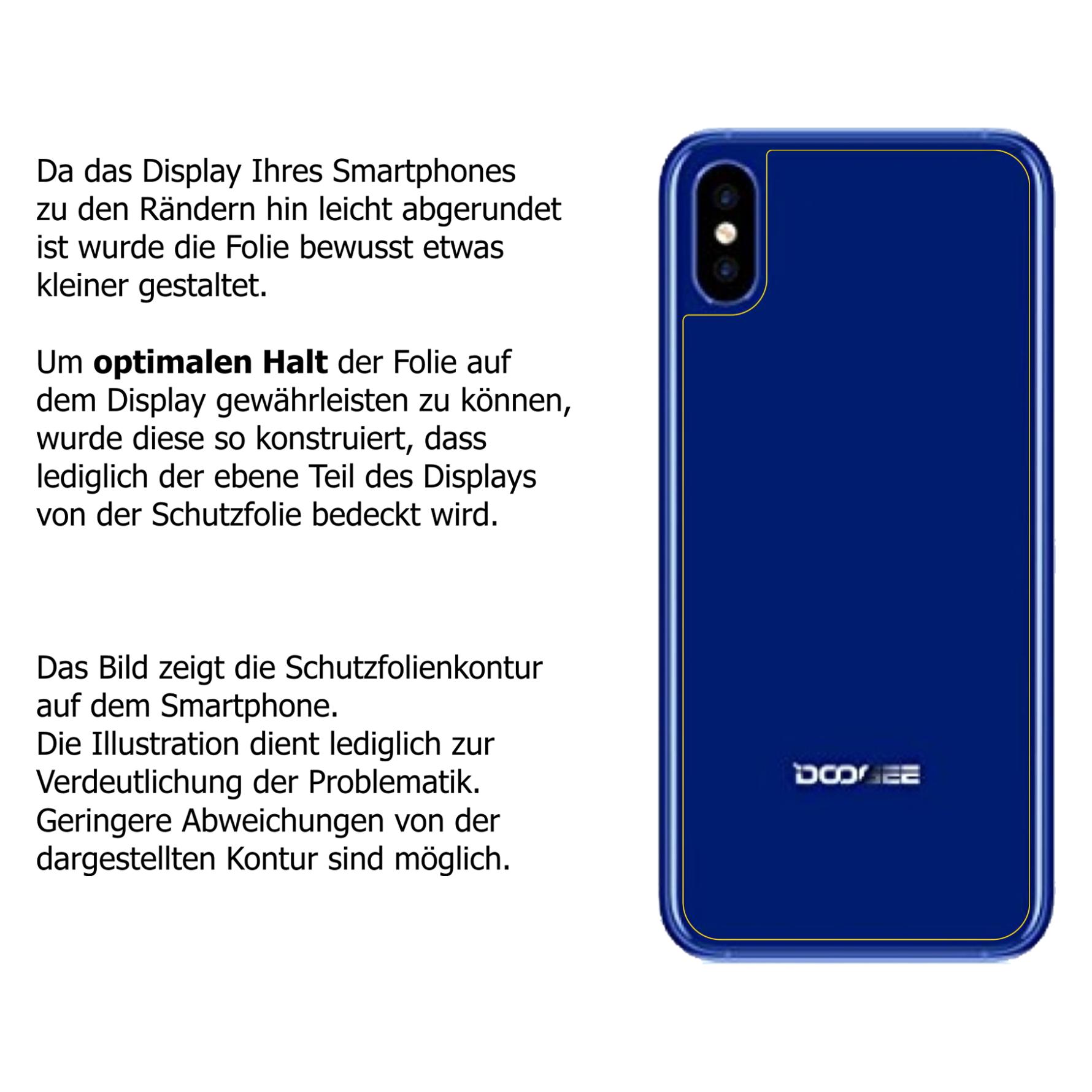 dipos I 2X Pellicola Protettiva Compatibile con Doogee X50L