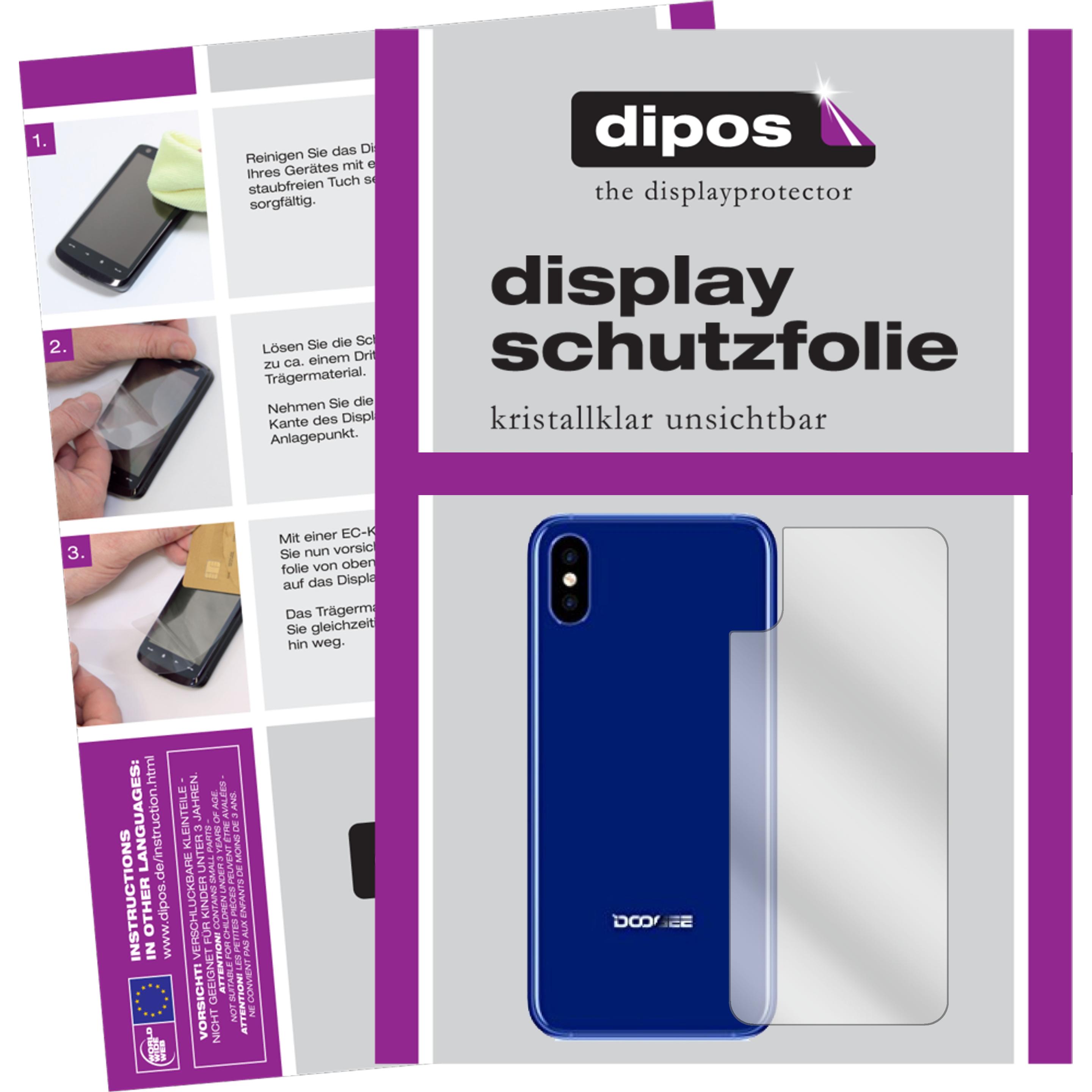 Dipos Displayschutzfolie Crystalclear (6 Stück, Doogee X50L), Smartphone Schutzfolie, Transparent